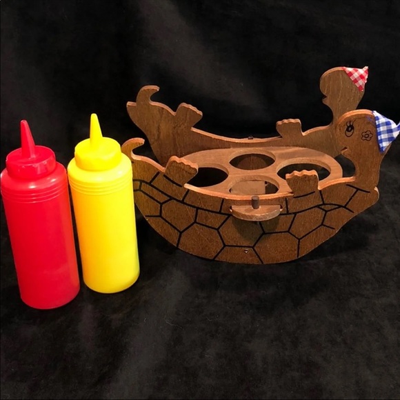 🌈3/$15🌈 Vintage Turtle Condiment Caddy - Picture 3 of 11